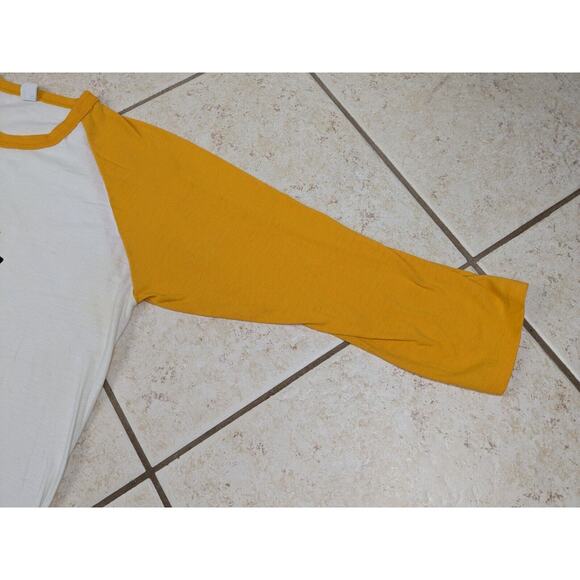 Vtg 1977 Rat Cartoon Cellist Albright Raglan Baseball Tee Shirt Size XL Rare 70s - Picture 6 of 14